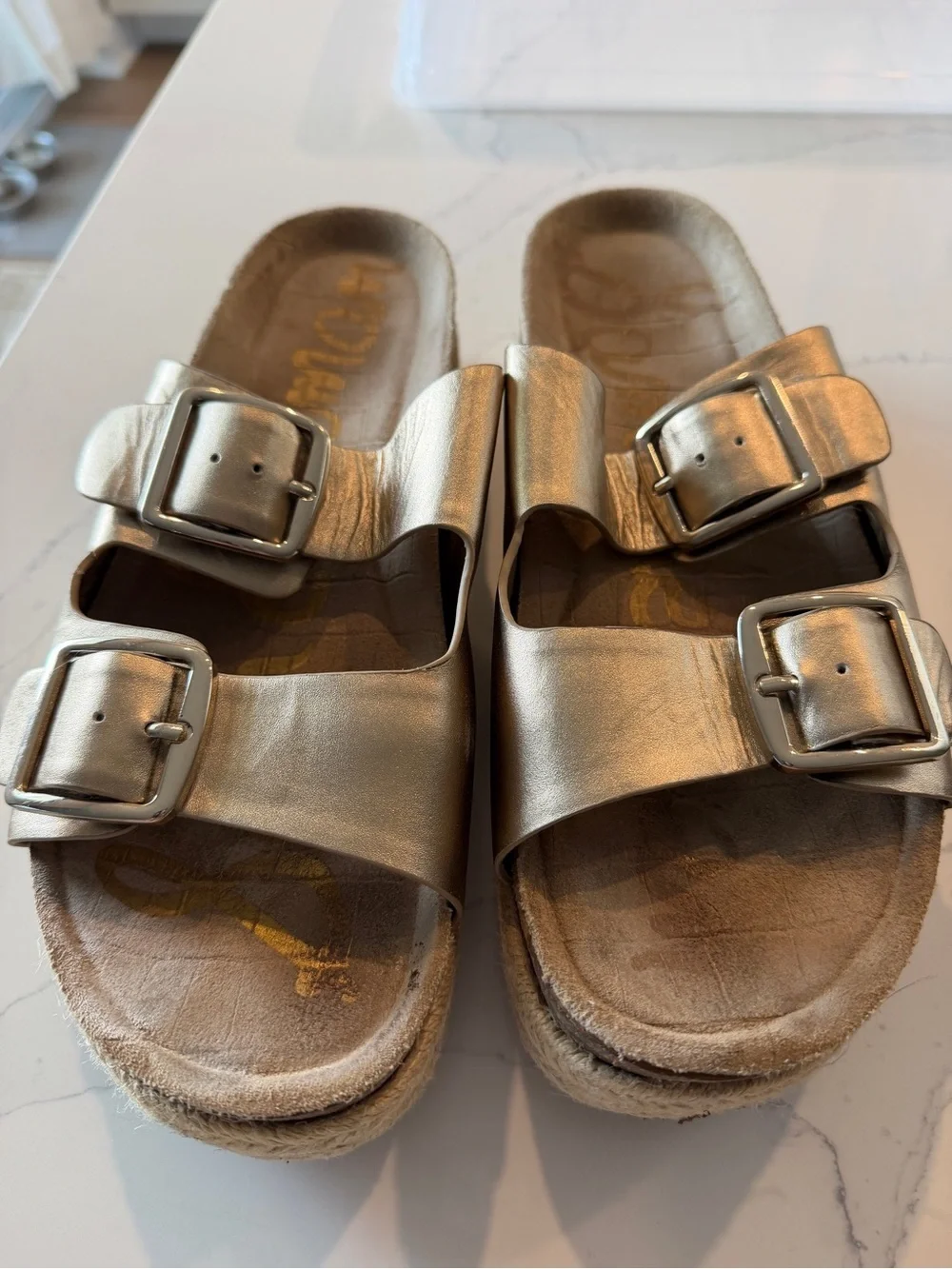 Gold Sam Edelman Boho Espadrilles